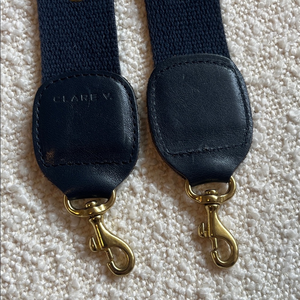 Clare V Navy Blue Shoulder Bag/Purse Strap with Grommets - Picture 2 of 3